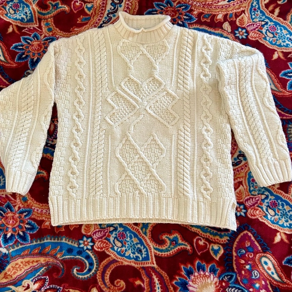 Aran Irish Knit Sweater